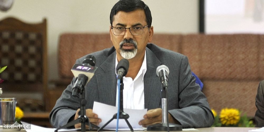 अर्थमन्त्री जनार्दन शर्मा द्वारा राजिनामा