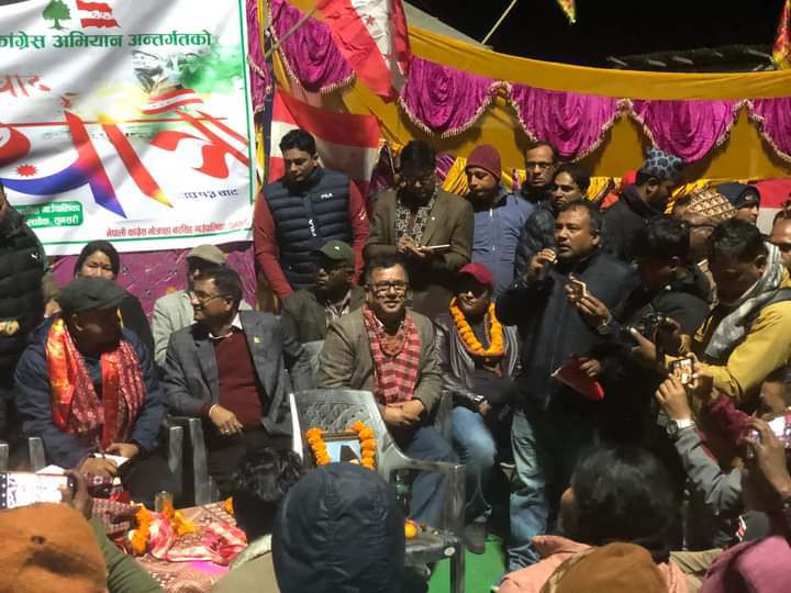 सामुदायमा काङ्ग्रेस अभियान अन्तर्गत किसान सङ्गको समवाद यात्रा सुनसरीको भोक्राहा नरसिंहमा सम्पन्न