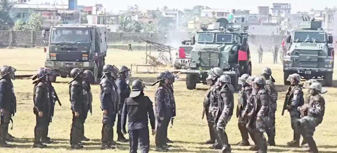 भिड तथा दंगा नियन्त्रणसम्बन्धी डेमोस्ट्रेशन सम्पन्न