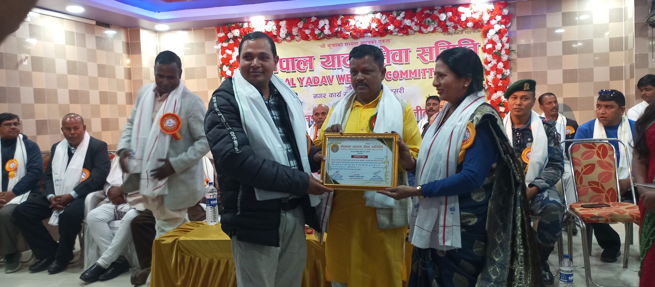 यादव सेवा समिति दुहवीद्धारा जजकर्मी  सहित सात पत्रकार सम्मानित