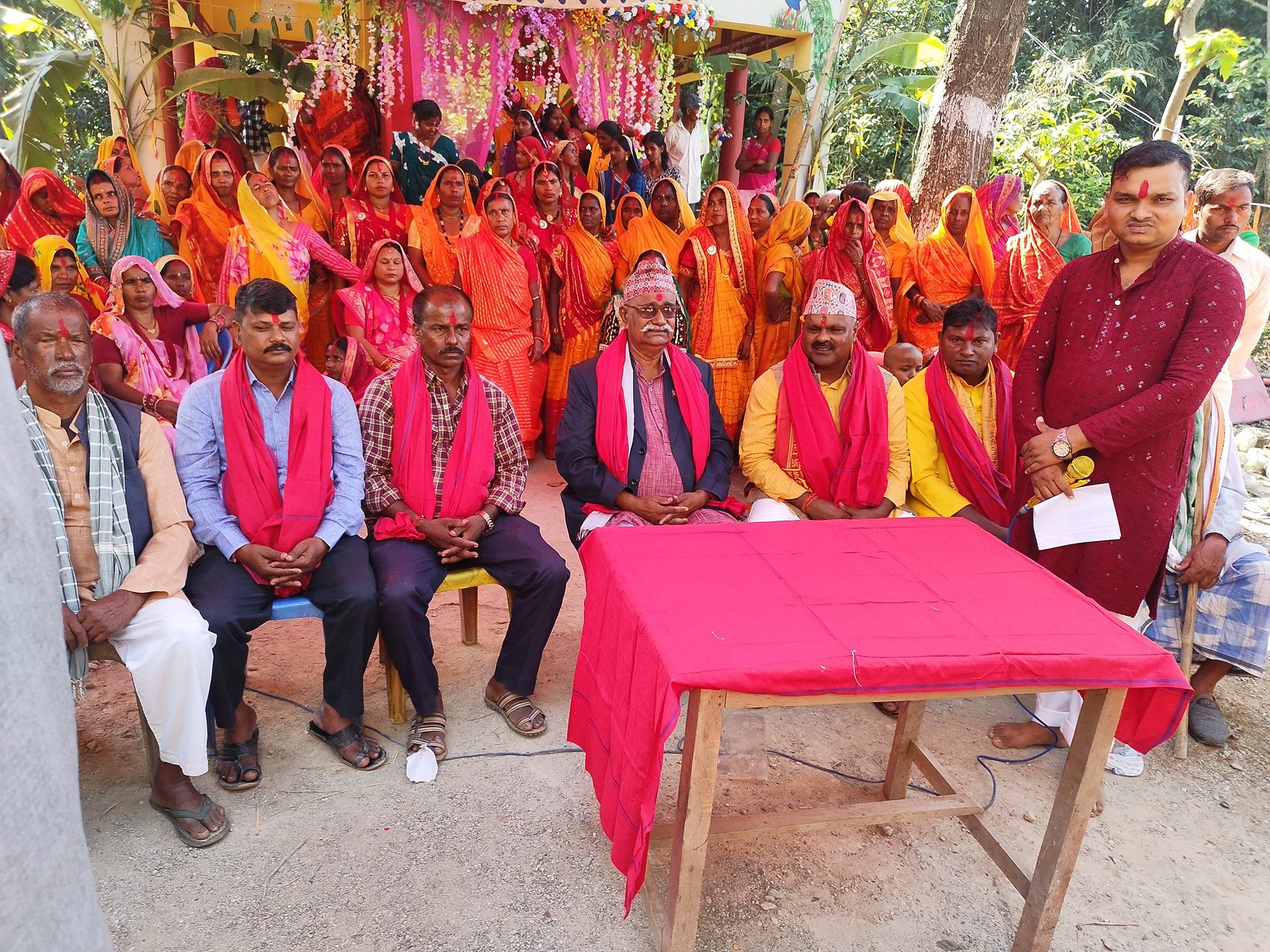 हिडिबार थानमा मण्डप तथा धर्मशालाको उद्घघाटन
