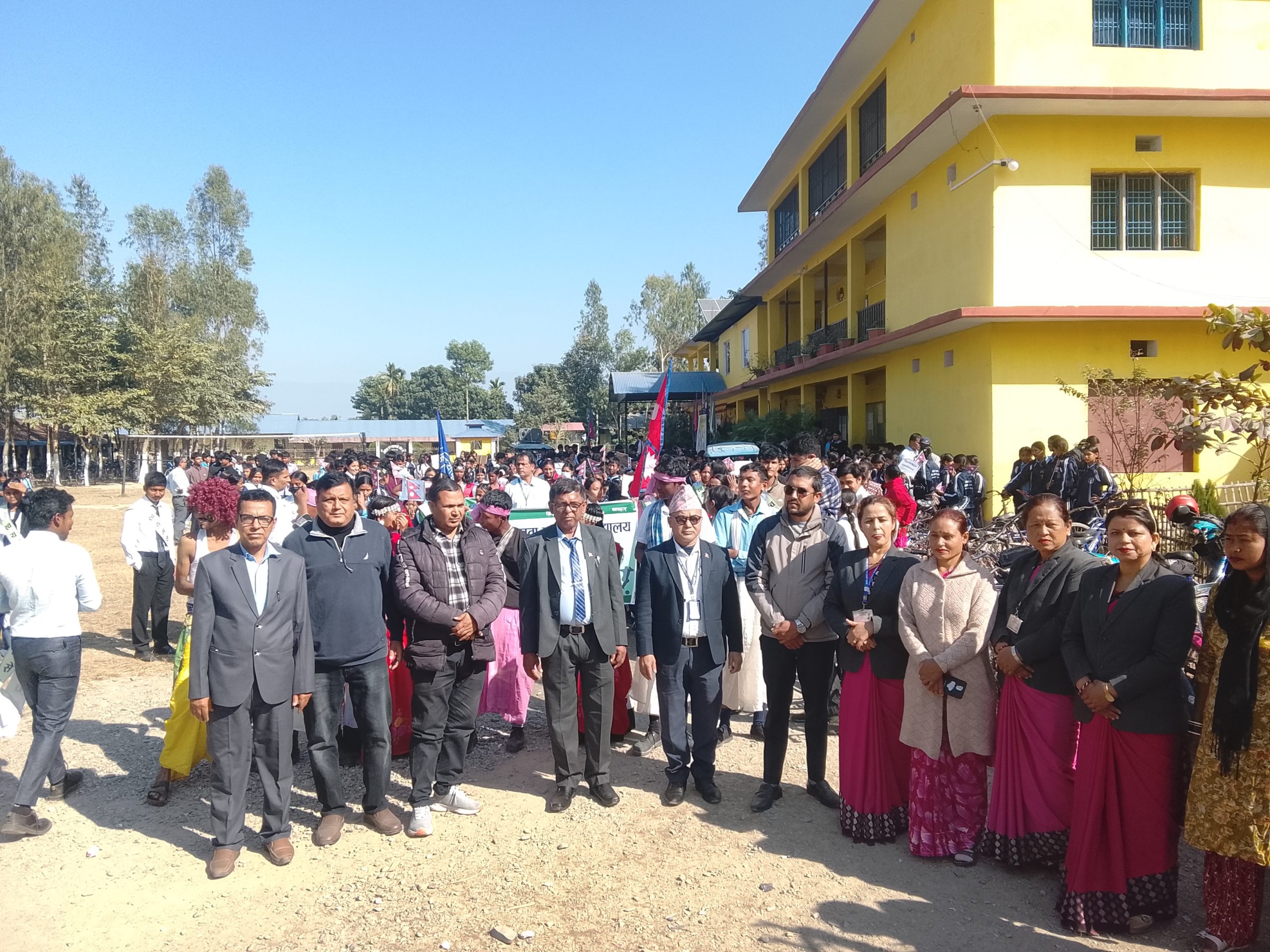 जनता माध्यमिक विद्यालयमा खेलकुद सप्ताहको उद्घाटन