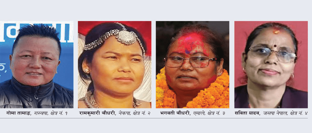 महिला उम्मेदवार सत्र प्रतिशत मात्रै