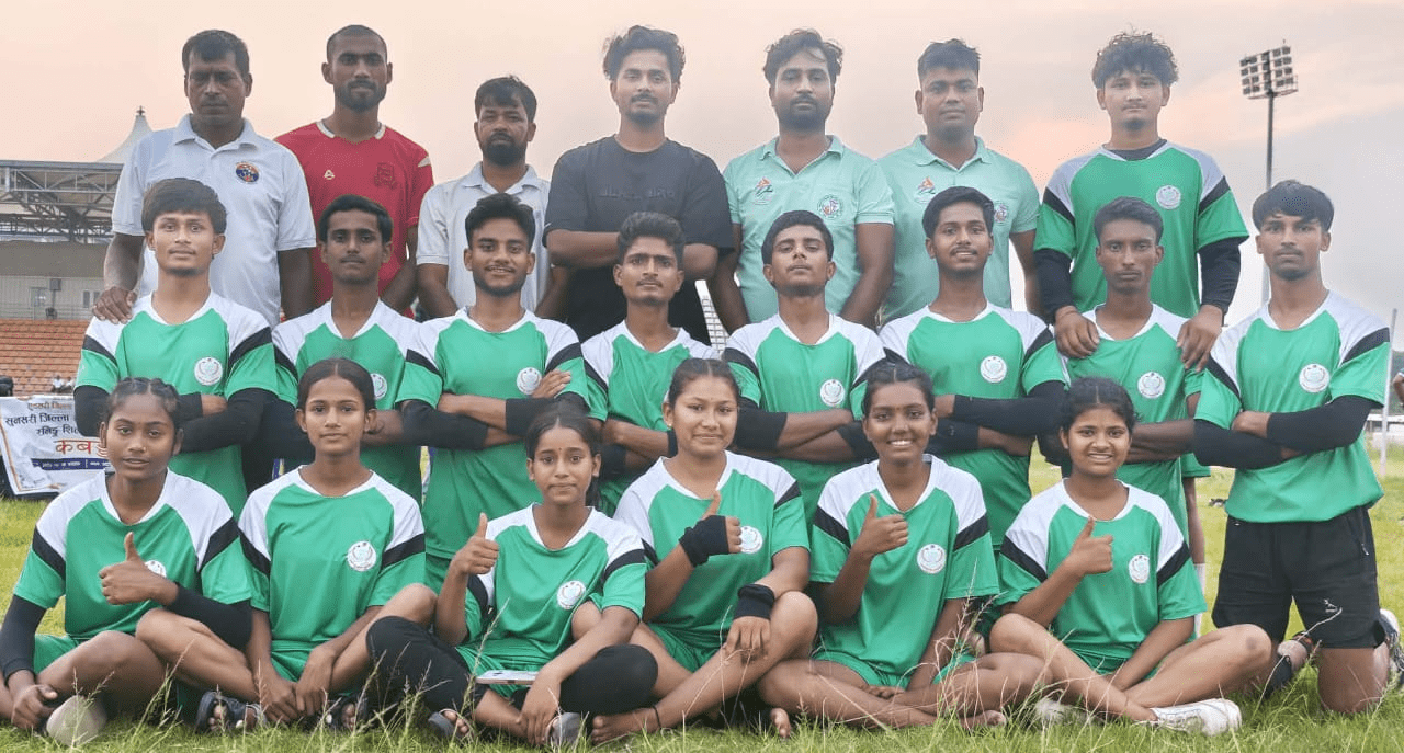 जिल्ला स्तरीय १६ आंै राष्ट्रपति रनिङ्ग शिल्डमा कबडडी पुरुष तर्फ ईनरूवा प्रथम